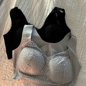 Black and Grey no wire bras